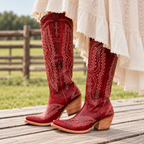 Dakota – Embroidered Knee-High Cowgirl Boots