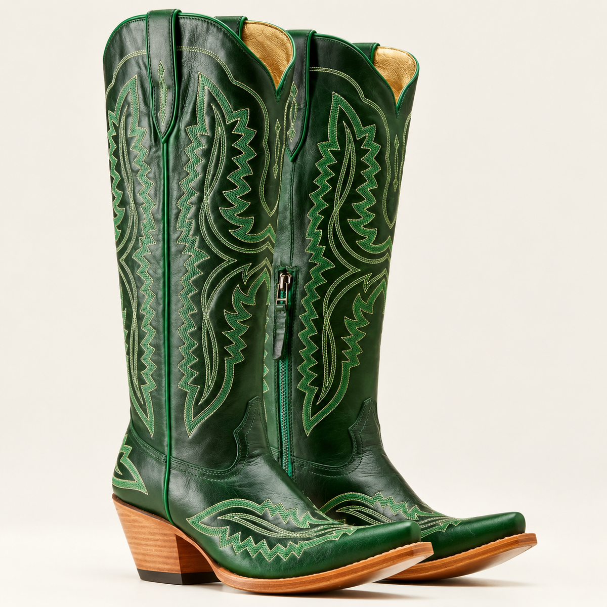 Dakota – Embroidered Knee-High Cowgirl Boots