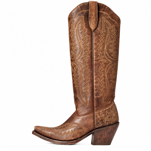 Dakota – Embroidered Knee-High Cowgirl Boots