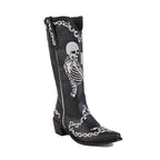 Outlaw – Skeleton Embroidered Cowgirl Boots