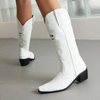 Outlaw – Skeleton Embroidered Cowgirl Boots