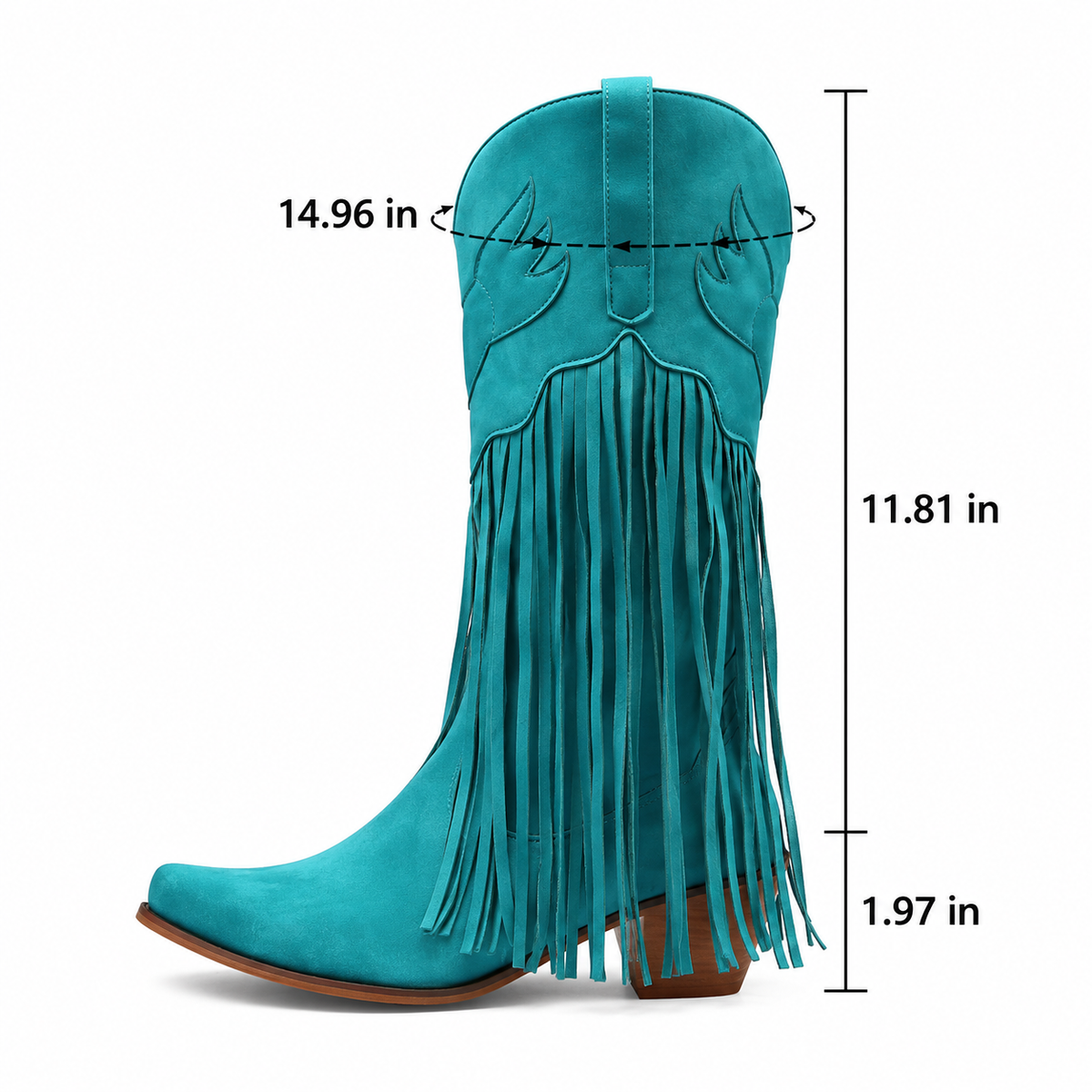 Sonora – Women’s Knee-High Western Cowgirl Boots with Fringe & Pointed Toe