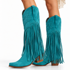 Sonora – Women’s Knee-High Western Cowgirl Boots with Fringe & Pointed Toe
