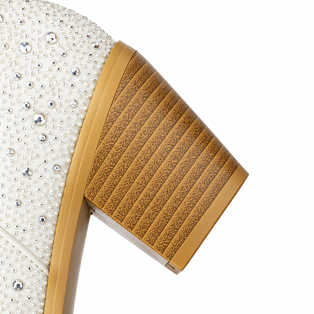 Starlight – White Rhinestone Pointed-Toe Cowgirl Ankle Boots